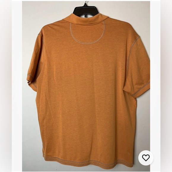 Tommy Bahama Men’s Island Crafter Polo Shirt Orange Short Sleeves Size XL - Picture 5 of 8